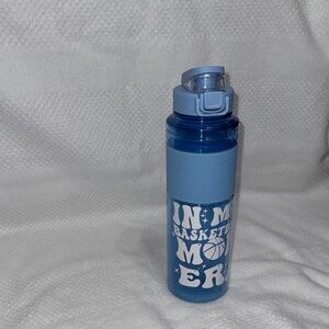 Custom Designed Blue Basketball Water Bottle- New Without Tags